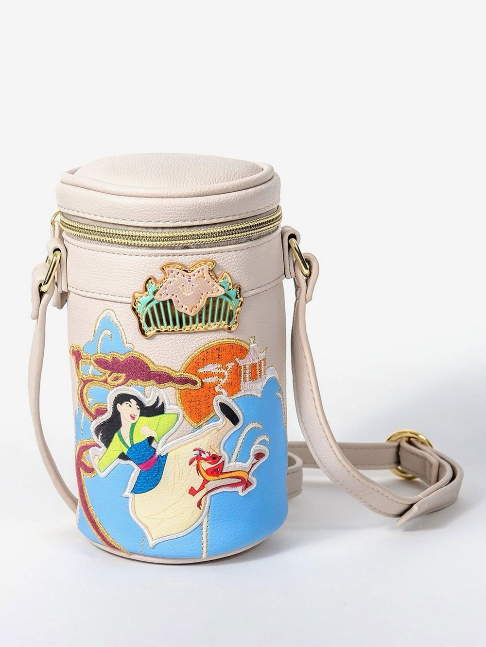 Limited Edition Disney Danielle Nicole Mulan Warrior Cylinder Crossbody Bag